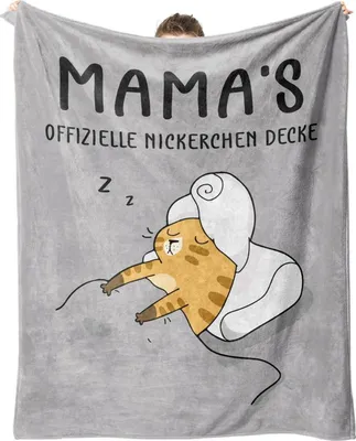 Produktbild von Personalisierte Mama Decke Flauschige Kuscheldecke 62x52 Zoll