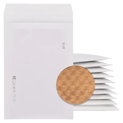 Produktbild von 100x Papierpolstertaschen 200x275 mm selbstklebend weiß