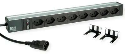 Immagine prodotto di Presa BACHMANN 19" 8x T13, 2300W, spina IEC320 C14