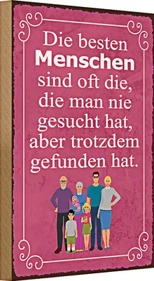 Produktbild von Holzschild Spruch 20x30cm die besten Menschen sind oft die