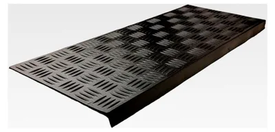 Produktbild von IVOL Gummi Stufenmatte - 25 x 65 cm - Rechteckig - Gummimatte für Treppen