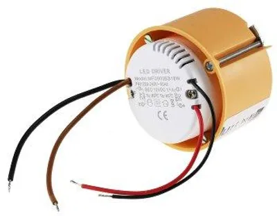 Produktbild von LED Trafo 12V 18Watt Netzteil Rund 55x23mm CT-18E AC/DC Transformator passend für Wanddosen Unterputz 0,5-18W 230V auf 12Volt Gleichspannung Niedervolttrafo für Led Beleuchtung Nicht Dimmbar