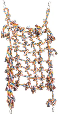 Produktbild von Papageienkletternetz · Small · Baumwolletz für Papageien buntes Netz