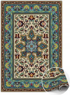 Produktbild von Bunte geometrische Muster Teppichmatte 60x90