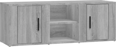 Produktbild von vidaXL TV-Schrank Grau Sonoma 100x31,5x35 cm Holzwerkstoff