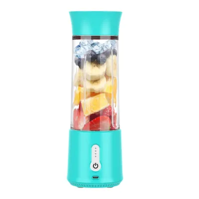 Produktbild von Tragbarer Mixer, kabelloser tragbarer Mixer, geeignet für Milchshakes und Smoothies, wiederaufladbar, 6-Klingen, geeignet für Sport/Reisen/Zuhause