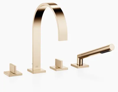 Immagine prodotto di Dornbracht MEM Mitigeur de bain à 4 trous pour montage sur bord de baignoire ou sur bord de carrelage, saillie 220mm, 27532782-46, 27532782-46