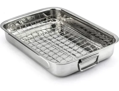 Obrázok produktu pre Universalbräter mit Rost, Länge: 350 mm, Breite: 250 mm
