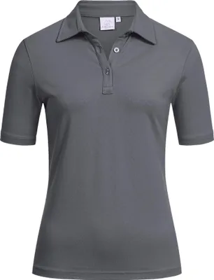 Produktbild von Greiff SHIRTS Damen Poloshirt Kurzarm Kent Regular-Fit Anthrazit XXL