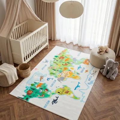 Image de TAPISO KIDS : Tapis pour enfants, lavable, antidérapant, OEKO-TEX, dimensions 160 x 230 cm