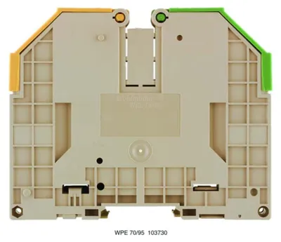 Productafbeelding van Weidmüller WPE 70N/35 aardklem, 70 qmm, schroefverbinding. Directe montage, artikelnummer 9512200000