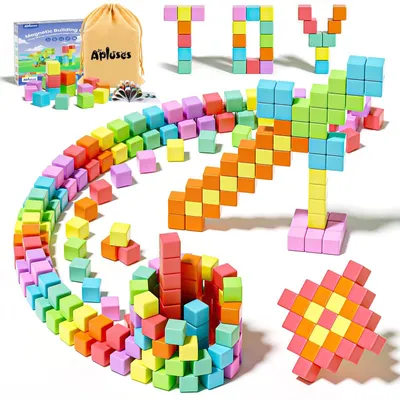 Zdjęcie produktu dla 72 magnetyczne klocki do budowania dla dzieci