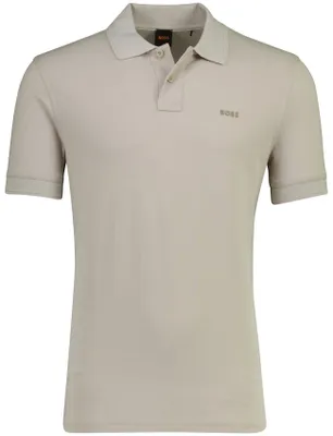 Produktbild von BOSS Orange Prime Poloshirt 2-Knopf-Verschluss grau
