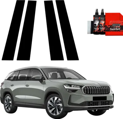 Produktbild von 4in1 Schwarze Grizz Protector schutzfolie für B-Säule - Skoda Kodiaq 2 (2024-2025)