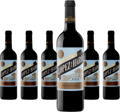 Produktbild von 6 x Hacienda López De Haro Crianza – 2019