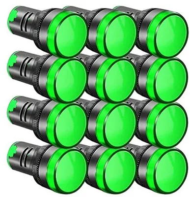 Productafbeelding van 12st LED Stroomindicator 22mm voor AC/DC 12-24V