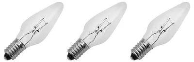 Produktbild von Weihnachts-Ersatzlampen E10 Glühlampe 19V 3W warmweiß 2200K 13lm klar 3 Stück