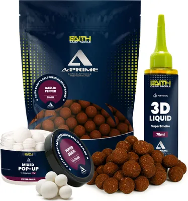 Produktbild von Faith A-Prime Boilie Kombi-Angebot - Knoblauch/Pfeffer