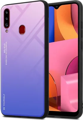 Immagine prodotto di Cadorabo custodia per Samsung Galaxy A20s cover protettiva in nero custodia per cellulare TPU custodia cover vetro temperato