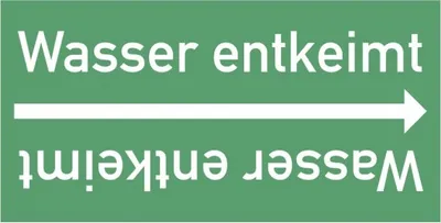 Produktbild von Dreifke® Rohrleitungsband Wasser entkeimt, DIN 2403, ab Ø 15mm, grün/weiß, 33...