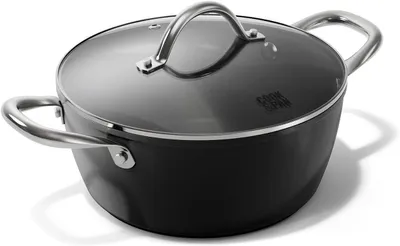 Obrázok produktu pre Kastról s pokrievkou, keramický nepriľnavý povrch, priemer 24 cm, vhodný do kuchyne