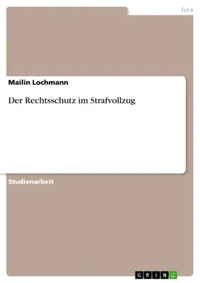 Produktbild von Der Rechtsschutz im Strafvollzug