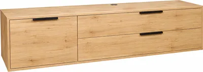 Produktbild von FURNARO Lowboard Bonnie TV-Board Fernsehschrank B/H/T: 168x47x45 cm, Farbe:Asteiche