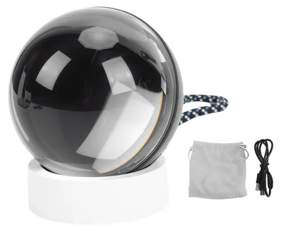 Image de Lampe « Memory Sphere » de 2,76 pouces : boule de cristal 3D unique avec lecteur vidéo permettant de charger des vidéos, de la musique et des photos, dotée d'une mémoire de 4 Go – Idéal comme cadeau d'anniversaire