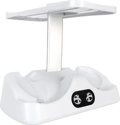 Zdjęcie produktu dla Stacja dokująca do ładowania kontrolera PS5 VR2 do PSVR 2 ze stojakiem na zestaw słuchawkowy VR Wskaźnik LED 2 Zapięcie magnetyczne Kabel typu C Biały