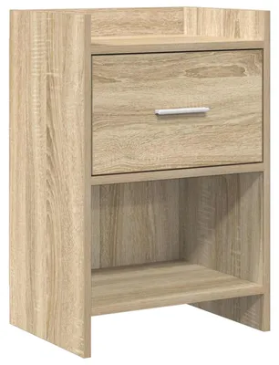 Image de Tables de chevet en chêne Sonoma, dimensions 40 x 30 x 60 cm