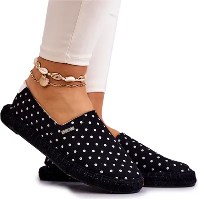 Produktbild von Damen Erbsen Print Espadrilles Big Star JJ274867 Schwarz 36