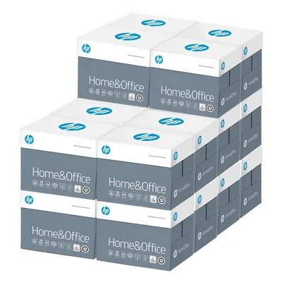 Obrázok produktu pre Kopírovací papier HP - pre domácnosť a kanceláriu - 50 000 listov - A4-80g - biely - univerzálny papier pre domácnosť a kanceláriu - 20 x 2 500 listov