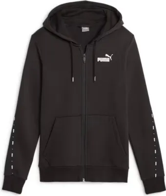 Produktbild von Puma ESS Tape Kapuzenjacke für Damen, Farbe:Schwarz, Größe:S