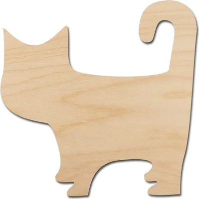 Image de Pendentif en bois - Chat - Décor