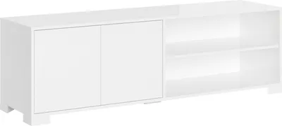 Produktbild von ITAMOBY - TV-Schrank 2 Türen 2 offene Fächer 150x40x40 cm Lumina glänzendes Weiß