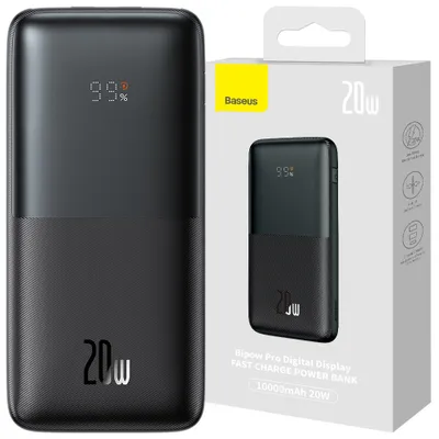 Zdjęcie produktu dla Baseus Bipow Pro, 10000 mAh, Litowo-polimerowy (LiPo), 3,7 V, 20 W, Biały