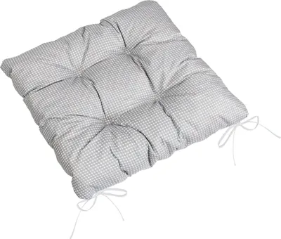Obrázok produktu pre Prešívaný vankúš Adéla - 40x40 cm - sivá, biela