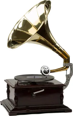 Produktbild von Nostalgie Grammophon Schellackplatten Gramophone Trichtergrammophon antik Stil