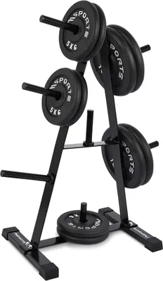 Produktbild von Hantelscheibenständer Premium Hantelbaum, Scheibenaufnahme: 30mm, bis 250 kg belastbar Schwarz