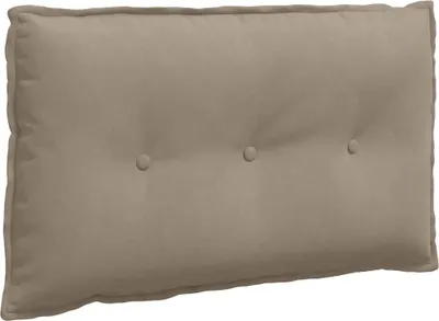 Zdjęcie produktu dla vidaXL Poduszka na plecy taupe 80 x 50 cm z mikrofibry