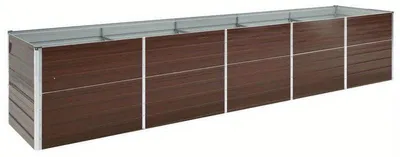 Image de Bacs de jardin surélevés en acier galvanisé – Grandes jardinières résistantes aux intempéries pour jardin et terrasse
