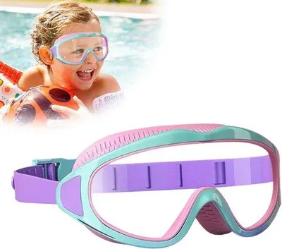 Immagine prodotto di Occhialini da nuoto per bambini 4-12 anni, antiappannamento, protezione UV, regolabili