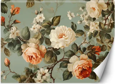 Produktbild von Vlies fototapete Blumenstrauß 200x140 cm Feeby Grün inkl. Kleber einfache Montage