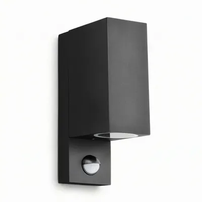 Produktbild von Maxkomfort Außenwandleuchte IP44 Schwarz 1268E1-SN Up&Down mit Bewegungsmelder