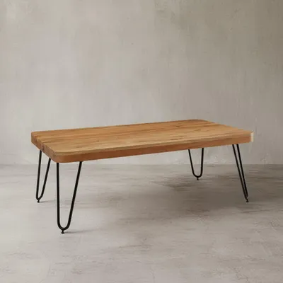 Couchtisch BALU Massivholz_ Rechteckig_ Metallbeine_ handgefertigt_ einzigartige Maserung - KADIMA DESIGN_Farbe_ Beige_ Größe_ 115x60x40 cm_#sku_BARWL1.512#