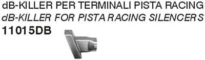 Produktbild von ARROW Db-Killer für Ø42mm Track-Ende für Yamaha MT-10