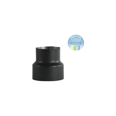 Produktbild von Pellet-Ofenrohr-Reduzierung Bertrams Ø 100-150 mm pulverbeschichtet schwarz