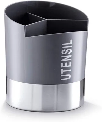 Produktbild von Küchenutensilienhalter Edelstahl Grau 14,5 cm