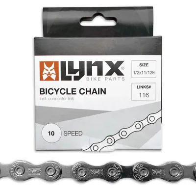 Immagine prodotto di Catena LYNX per bicicletta a 10 velocità 1/2 x 11/128 argento 116 maglie