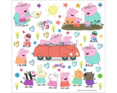 Obrázek produktu pro Dětská samolepka Peppa Pig v autě